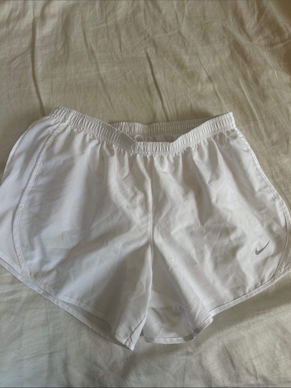 Nike Girl’s athletic short (white, barely worn)